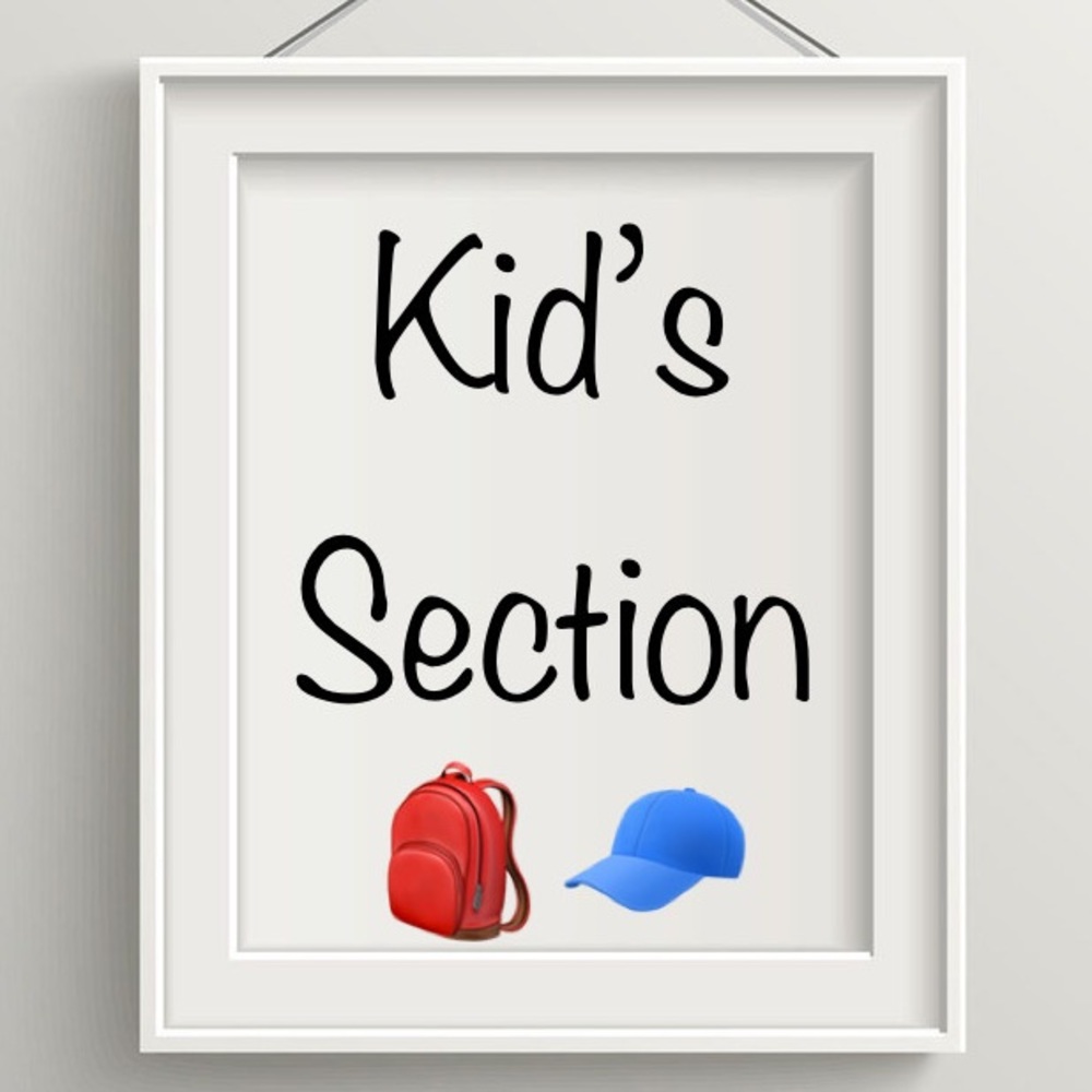 Kid’s section ➡️